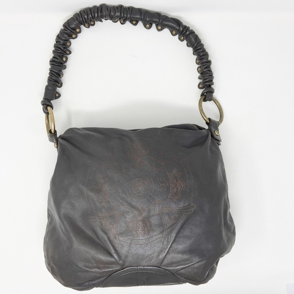 KATE LANDRY | Embossed Leather Shoulder Bag - Picture 2 of 16